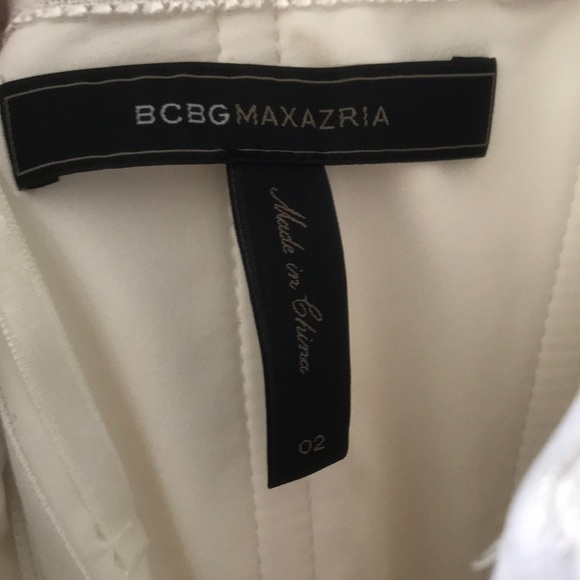 BCBGMaxazria White Strapless Dress - Picture 3 of 4